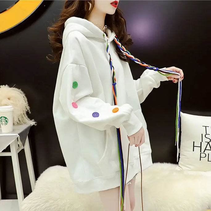 Winter grafische hoodie voor dames