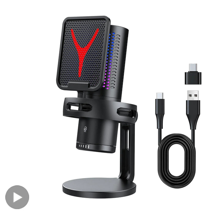 Professionele RGB gamingmicrofoon
